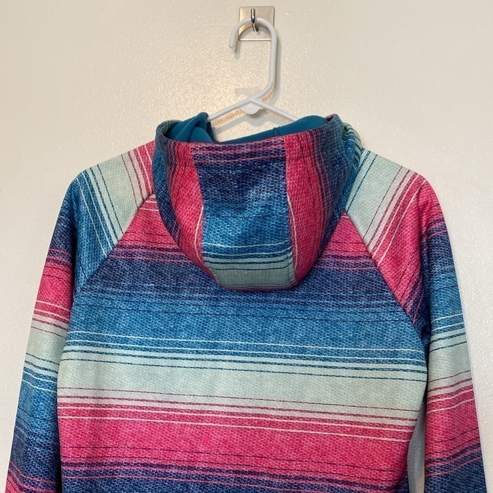Burton Colombo Multi Colored Full Zip Up Hooded Fleece Lined Jacket — image 5 of 8